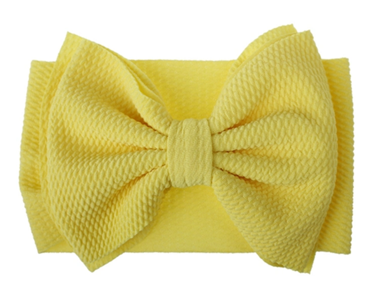 Many Colors Big Bow Headwrap Textured Fabric Baby Bows Headband