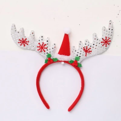 Wholesale Paper Material Chistmas Home Party Children Favorate Christmas Hair Band