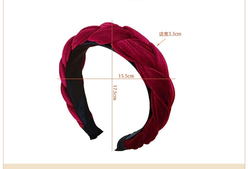 Korean Autumn Winter Hairband Headband New Velvet Simple Hair Band Wide Elastic Fashion Head Band Luxury for Women