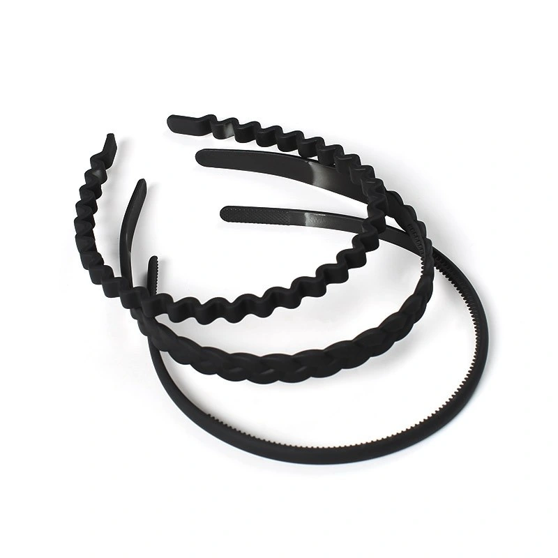 Black Matte Matte Matte Plastic Headband