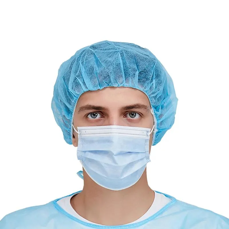 Disposable Workshop Hat Head Cover Dust Net Headband Hairwear Hair Net Cover for Doctors Nurses Cook Food Service