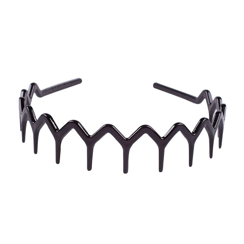 Skylark Wholesale Zig Zag Black Plastic Sharks Tooth Hair Comb Headband