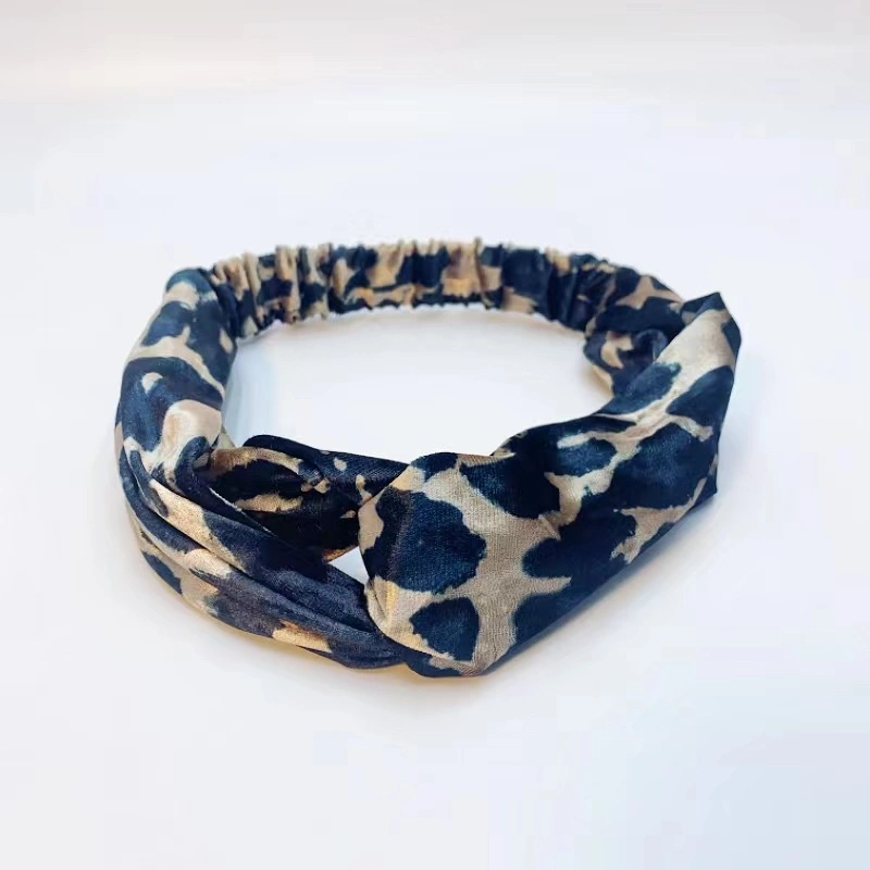 Spring and Winter New Velvet Printed Windproof Headwear Headband