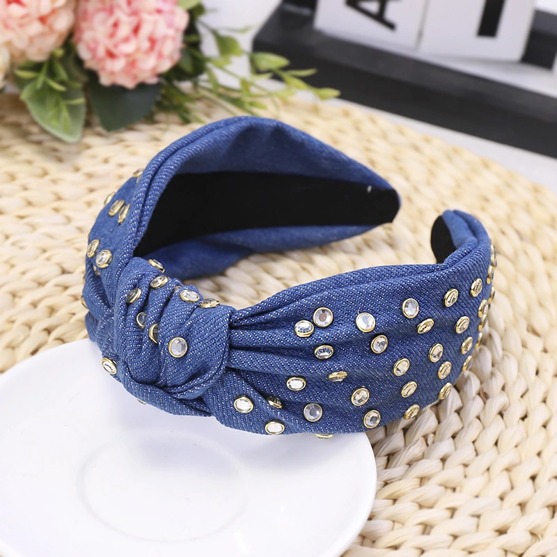 Hot Selling Ruffled Hair Band Cute Lady Soft Fabric Hundred Match Headband