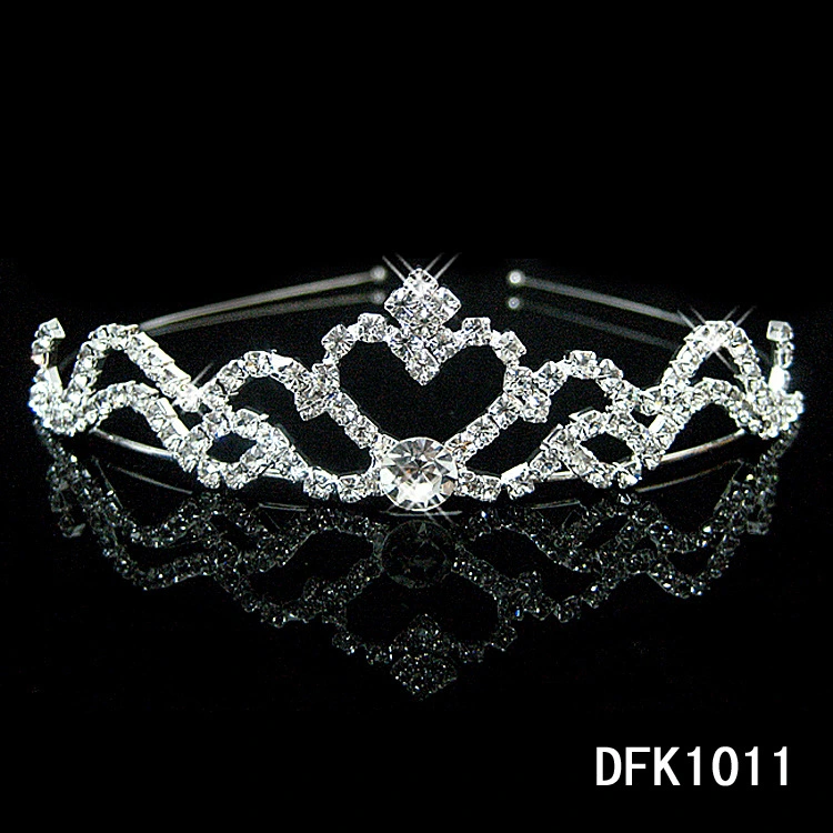 Alloy Metal Rhinestones Handmade Bridal Hair Band