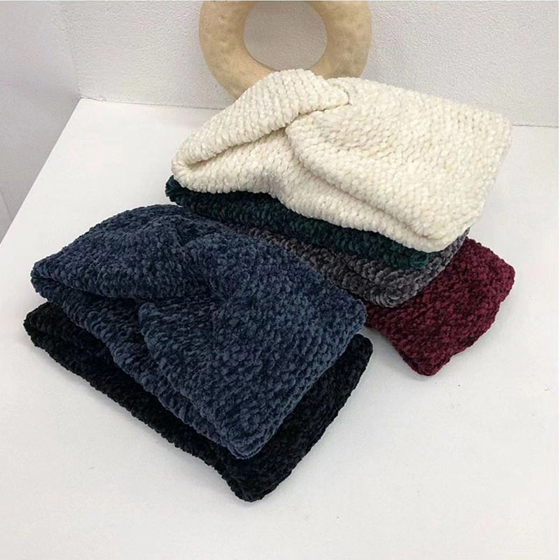 Warmer Headband Women Fashion Elastic Wool Knitted Headband Head Wrap Hairband Girls Elegant Hair Band