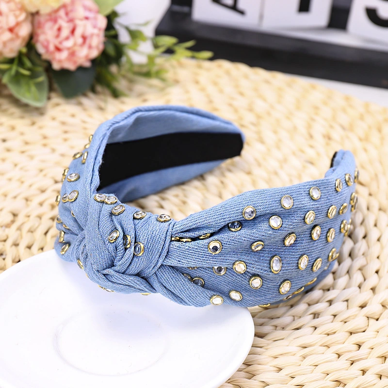 Hot Selling Ruffled Hair Band Cute Lady Soft Fabric Hundred Match Headband