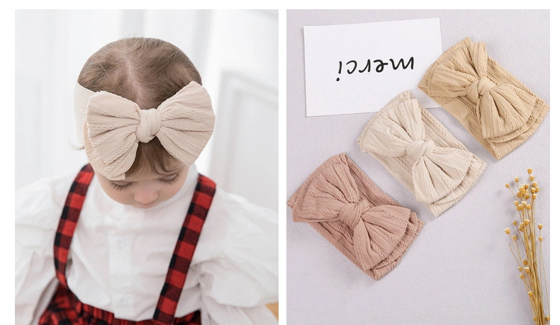 Hair Jewelry Nylon Hair Band Bows Fashion Woolen Hair Accessories Hair Band Hair Ornament Baby Knitted Headband