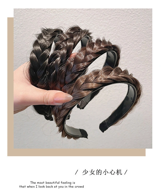 Fashion Twist Braid Headband Wig Fishbone Braid Headband