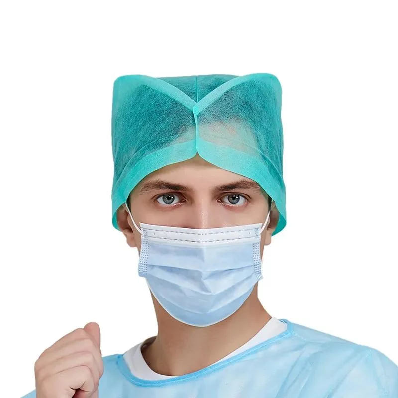 Disposable Workshop Hat Head Cover Dust Net Headband Hairwear Hair Net Cover for Doctors Nurses Cook Food Service