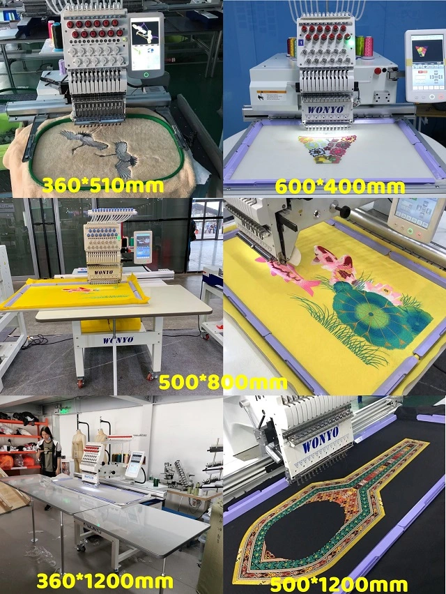 High-Efficiency One Head Computer 3D Embroidery Machine for Cap Shirt Garment