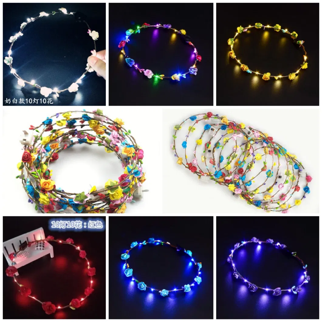 Festival Glow Flower Crown Party Used Headband Light Party LED Headband