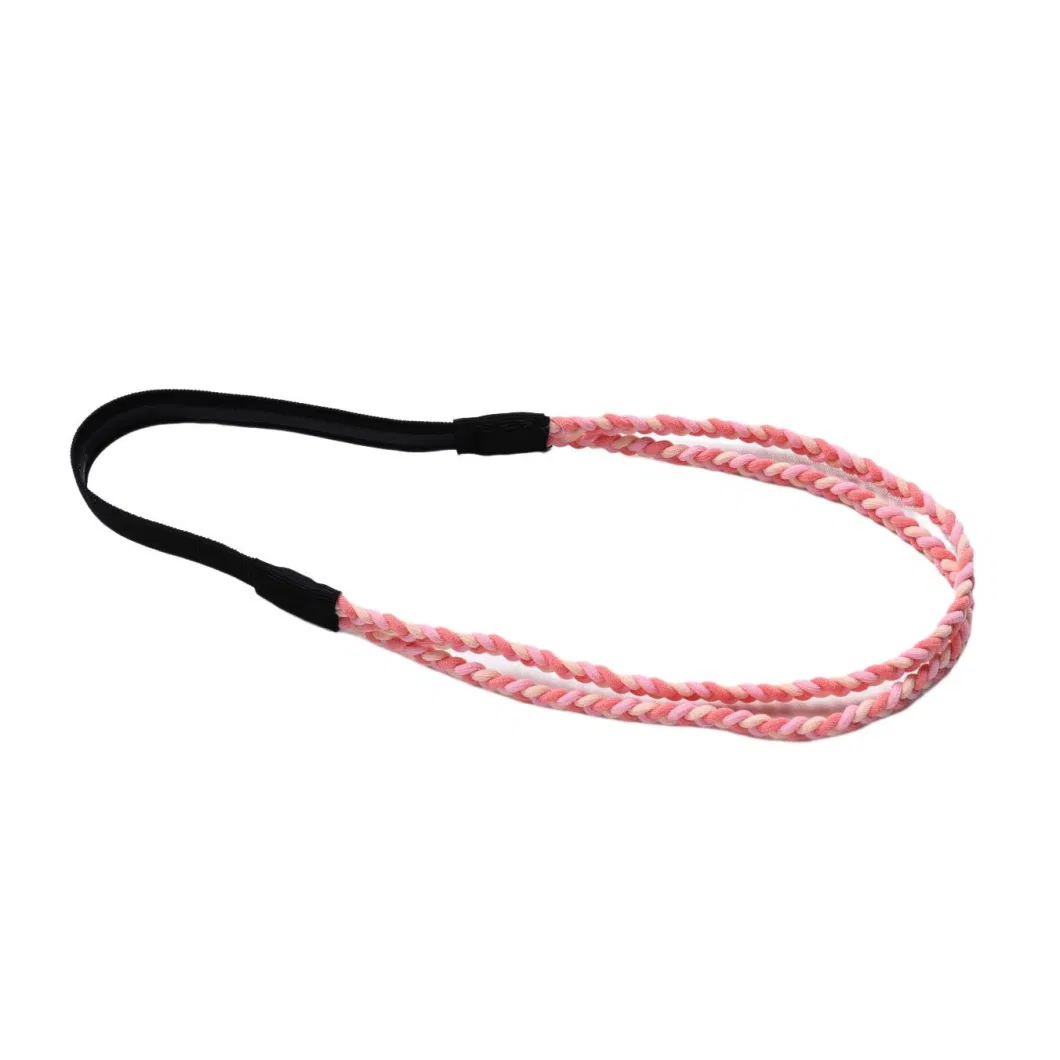 Fashion Braids Elastic Exercise Twist Headband Yoga Perspiration Absorbent Hair Band