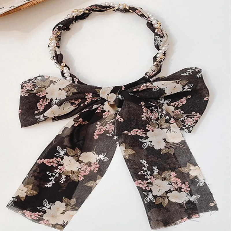 Fashion Chiffon Tie Bow Headband