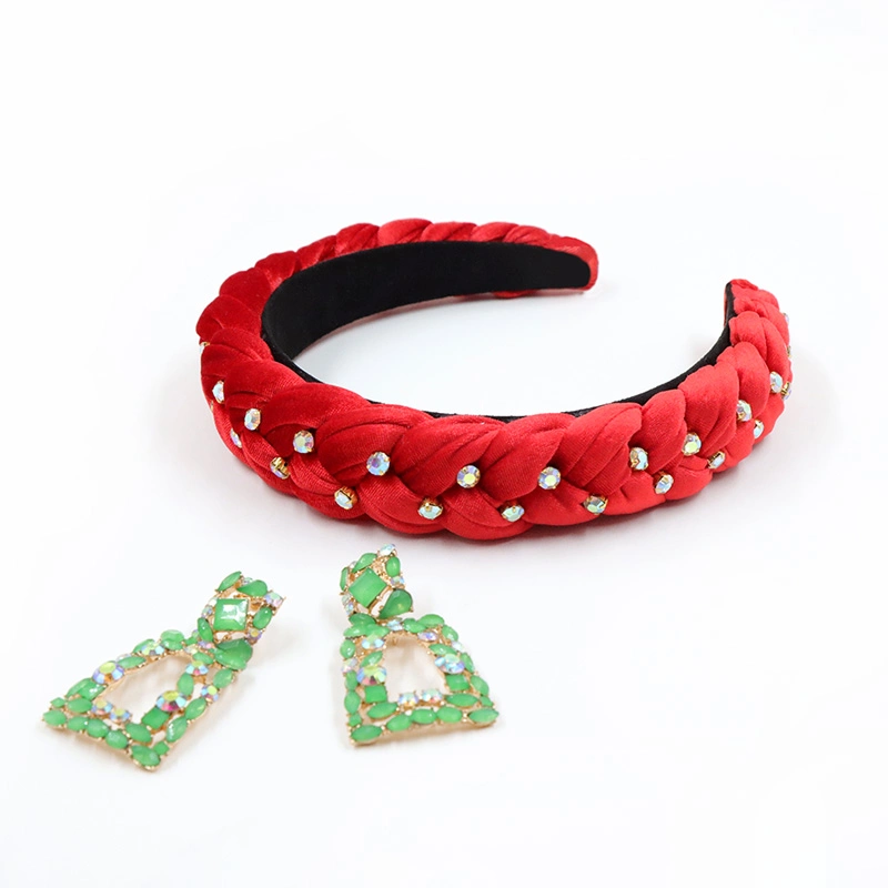 Hot Selling Product Crown Jewelry Blue Colored Crystal Colorful Wholesale Rhinestone Hairband