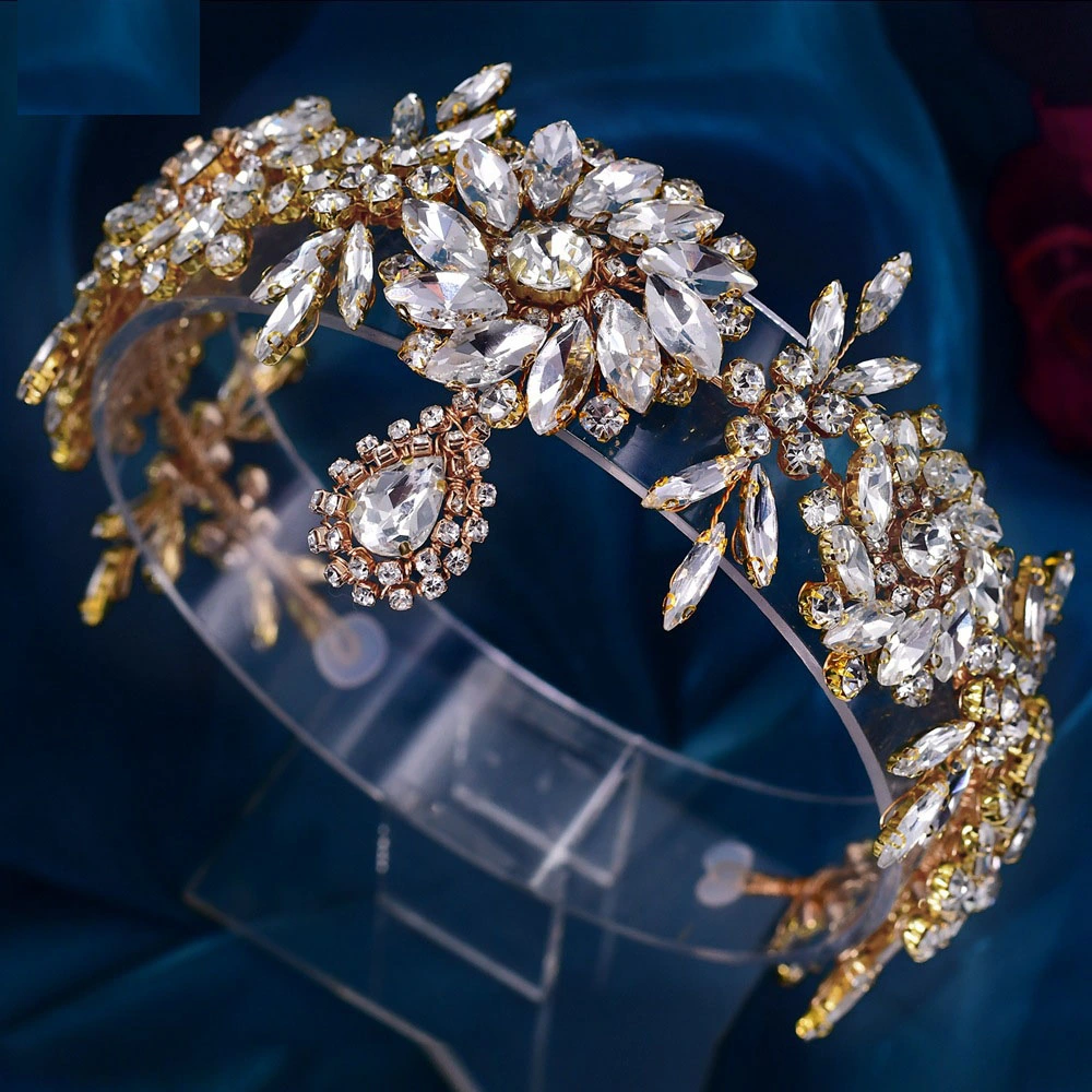 Yp121 Bridal Wedding Accessory Creative Three-Dimensional Rhinestone Flower Headband