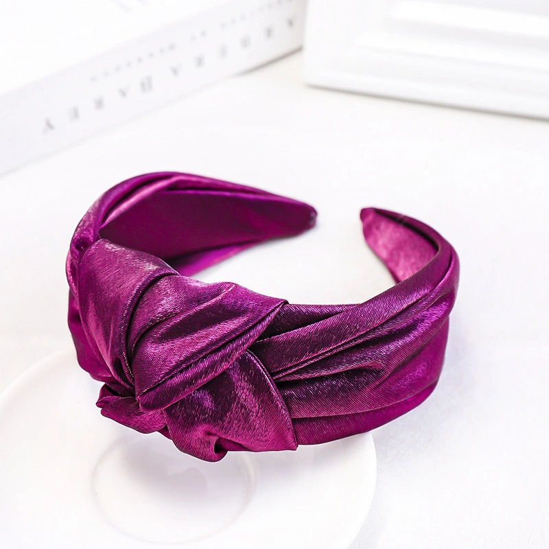 Glossy Fabric Hairband Fashion Sweet Headband