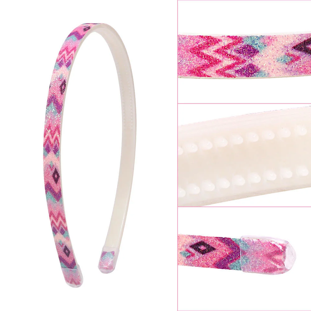 New Wave Pattern Girl Models Plastic Small Fresh Wind 1cm Gradient Headband