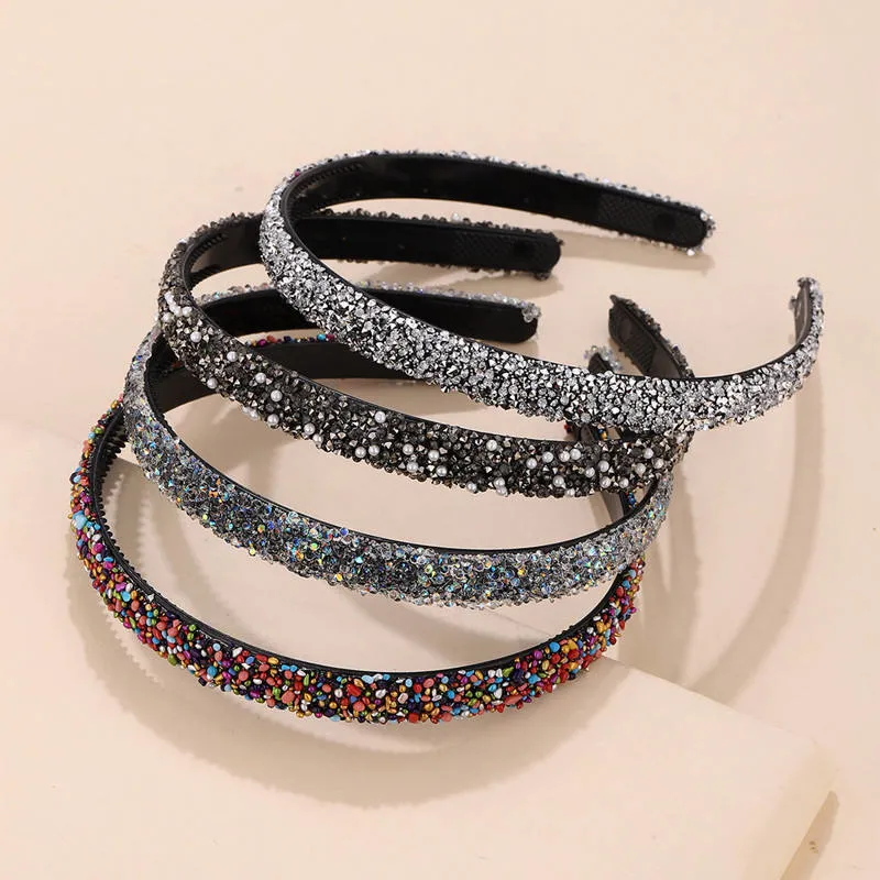 New Popular Baroque Style Colorful Crystal Fashionable Hair Band