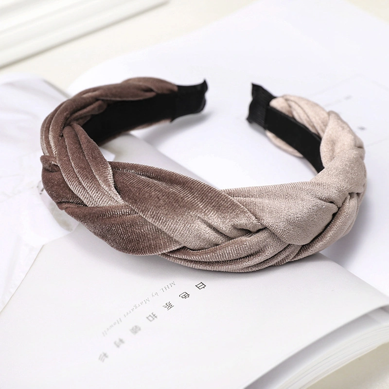 Hot Sale Velvet Fabric Braid Hair Band Korean Style Creative Twist Headband