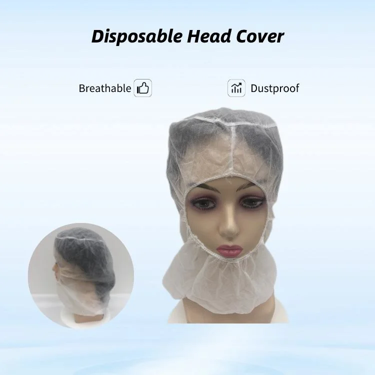 Disposable Workshop Hat Head Cover Dust Net Headband Hairwear Hair Net Cover for Doctors Nurses Cook Food Service