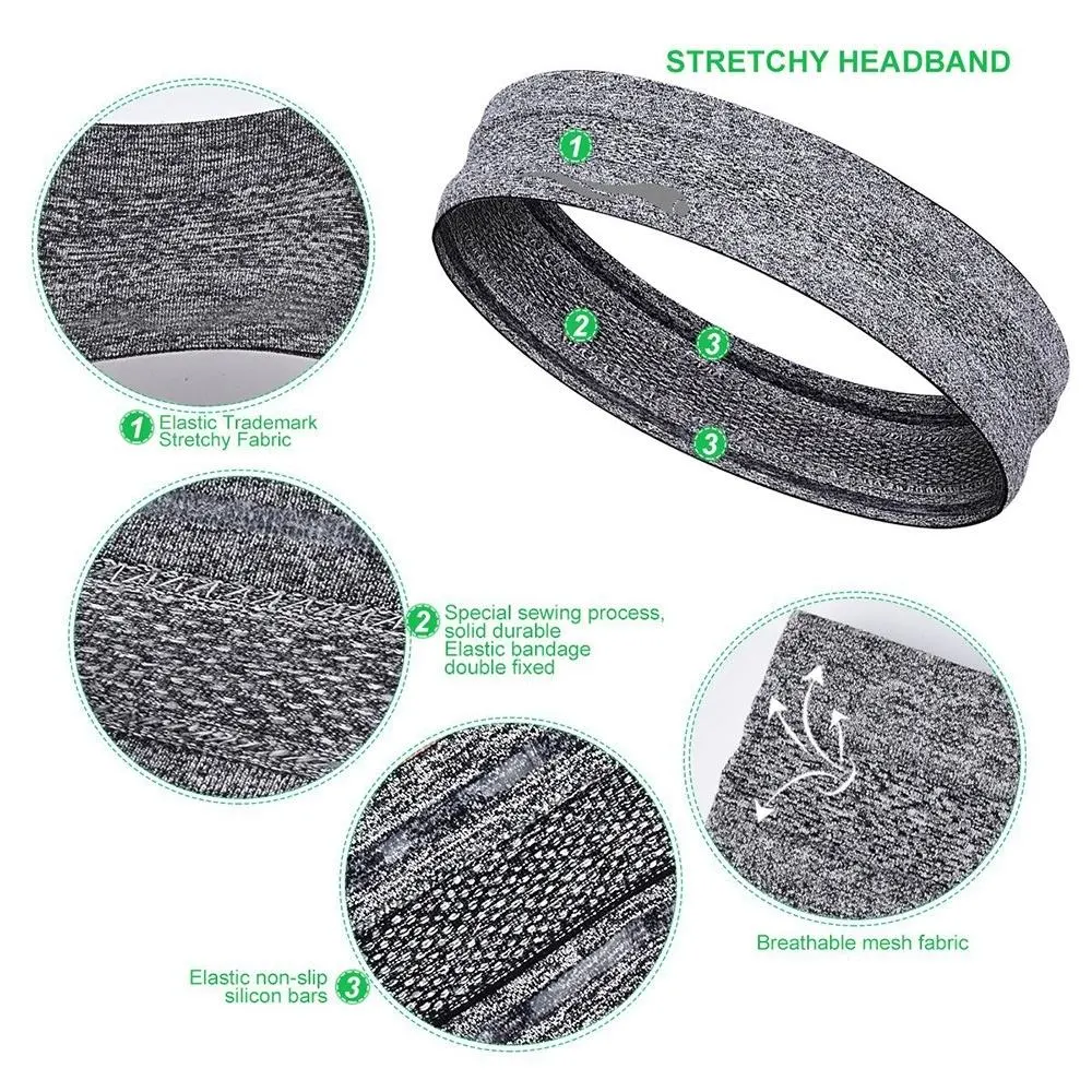 Quick-Dry Sweat Headband Running Fitness Sports Turban Wyz20339