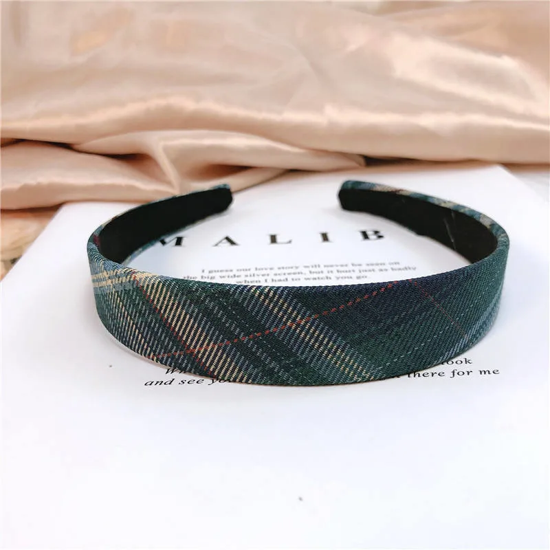 Plaid High Quality Wholesale Hairbands for Women