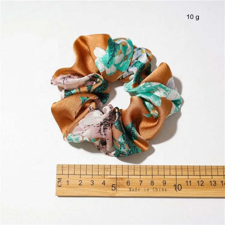 Small Ribbon Hair Scrunchies Floral Hair Bands for Women Hair Accessories