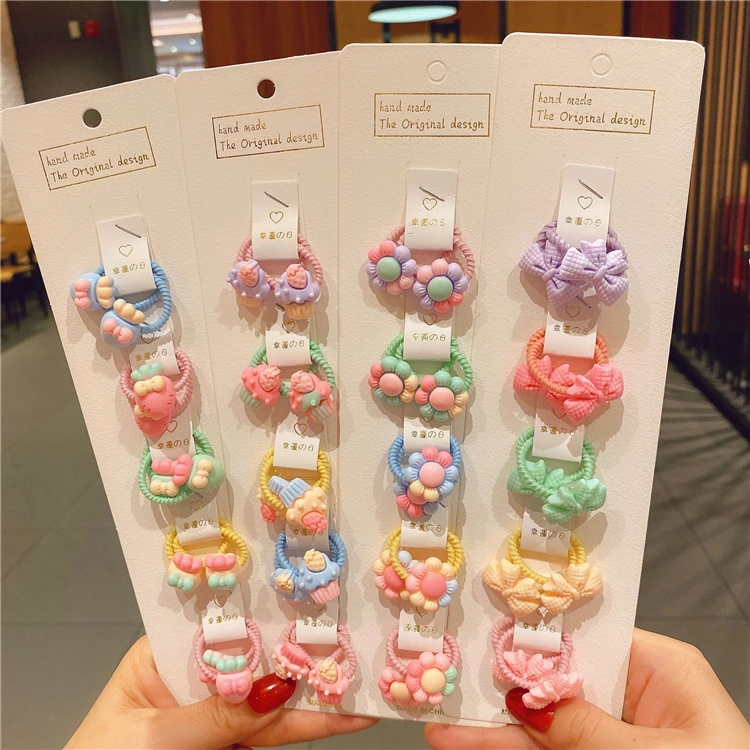 Fashion Cute Colors Cartoon Fresh Fruit Flower Elastic Hair Bands