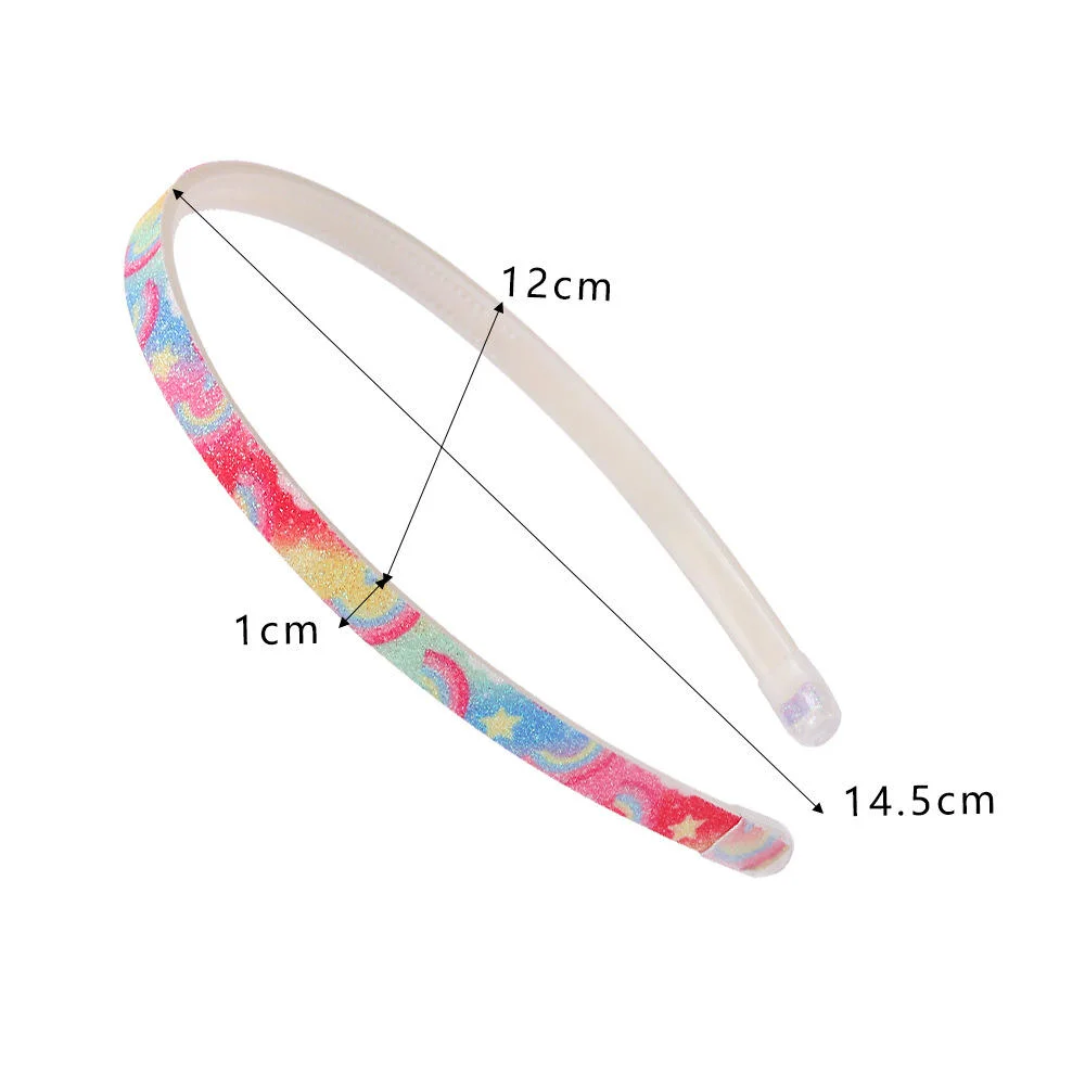 New Wave Pattern Girl Models Plastic Small Fresh Wind 1cm Gradient Headband