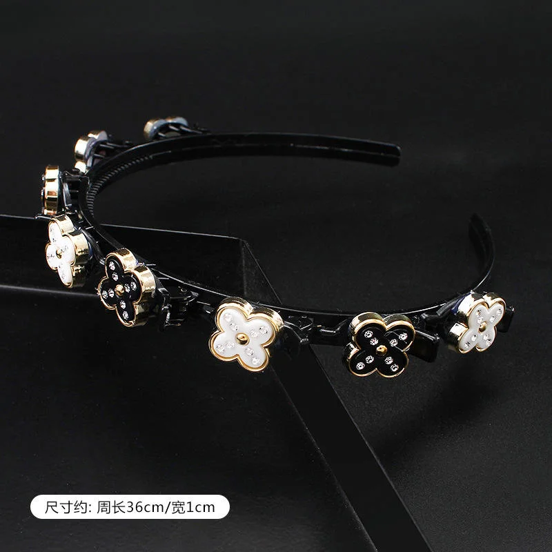 High Quality Headband for Woman Elegant Girls Lady Plastic Pearl Flower Hair Hoop Hair Accessories