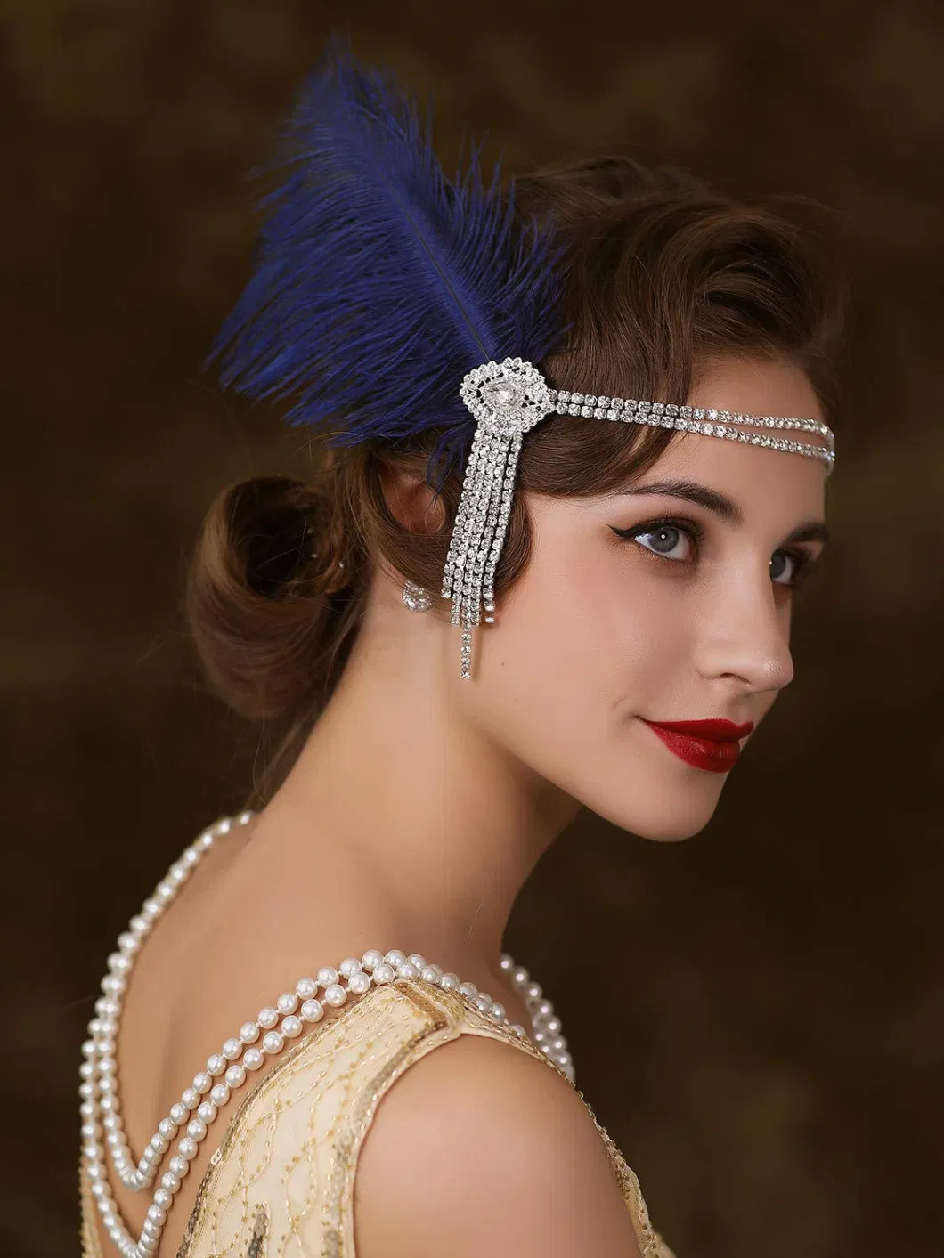 1920s Headpiece Great Gatsby Headband Flapper Inspired Feather Headband