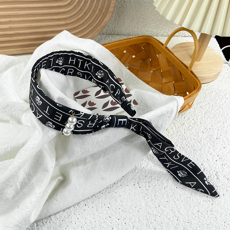 Retro Cloth Art Letter Wide Version Hairband