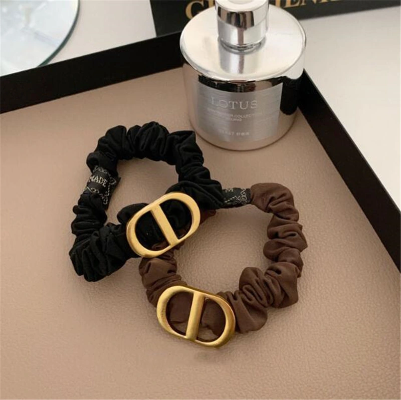 Korean Style Unique Pig Nose Loop Rope Hair Accessories Elastic CD Letter Hair Bands