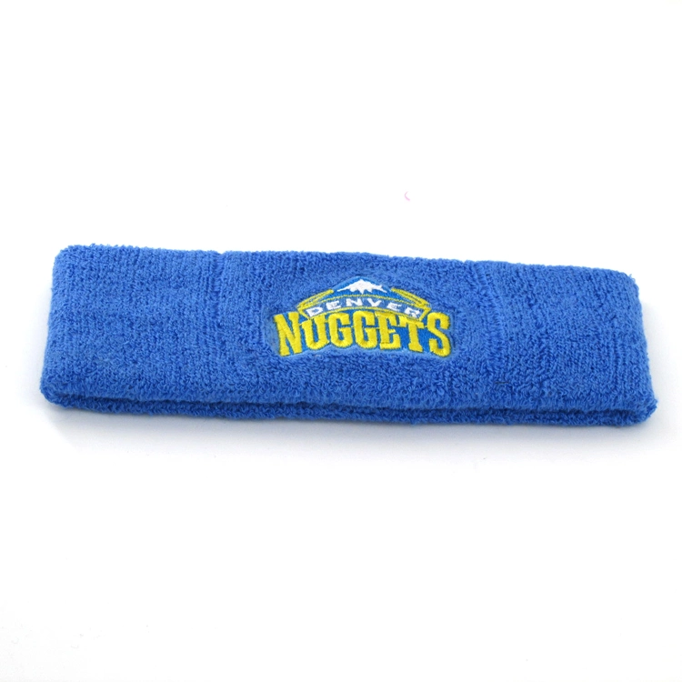 Hot Sale Customized Logo Cotton Sweat Bands Sport Fitness Absorbent Sweat Headbands