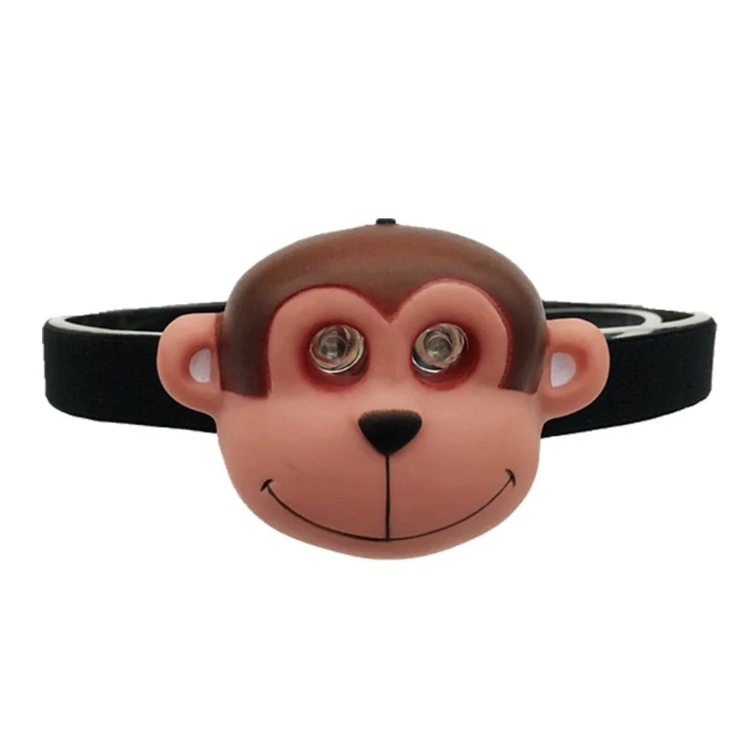 Kids Gift Headband Cartoon Animal Batteries Operated Waterproof LED Headlamp