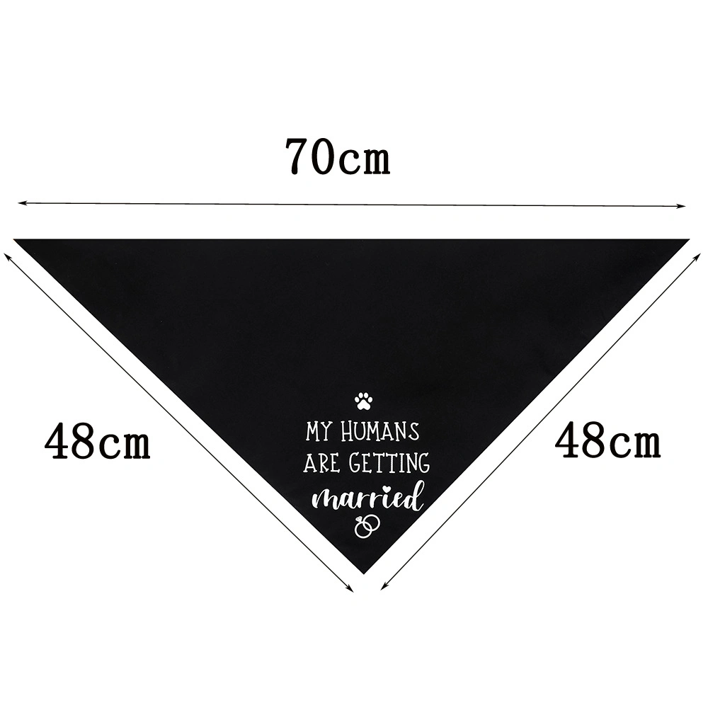 2022 Hot Sell Cross-Border Dog Bandana Wedding Banquet Black Suit Dog Saliva Towel Dog Head Scarf