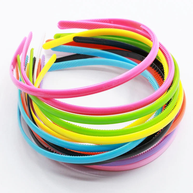 Wholesales Fashion Headbands 0.8cm Wide Plastic Headbands for Women Baby Girl Hair Band