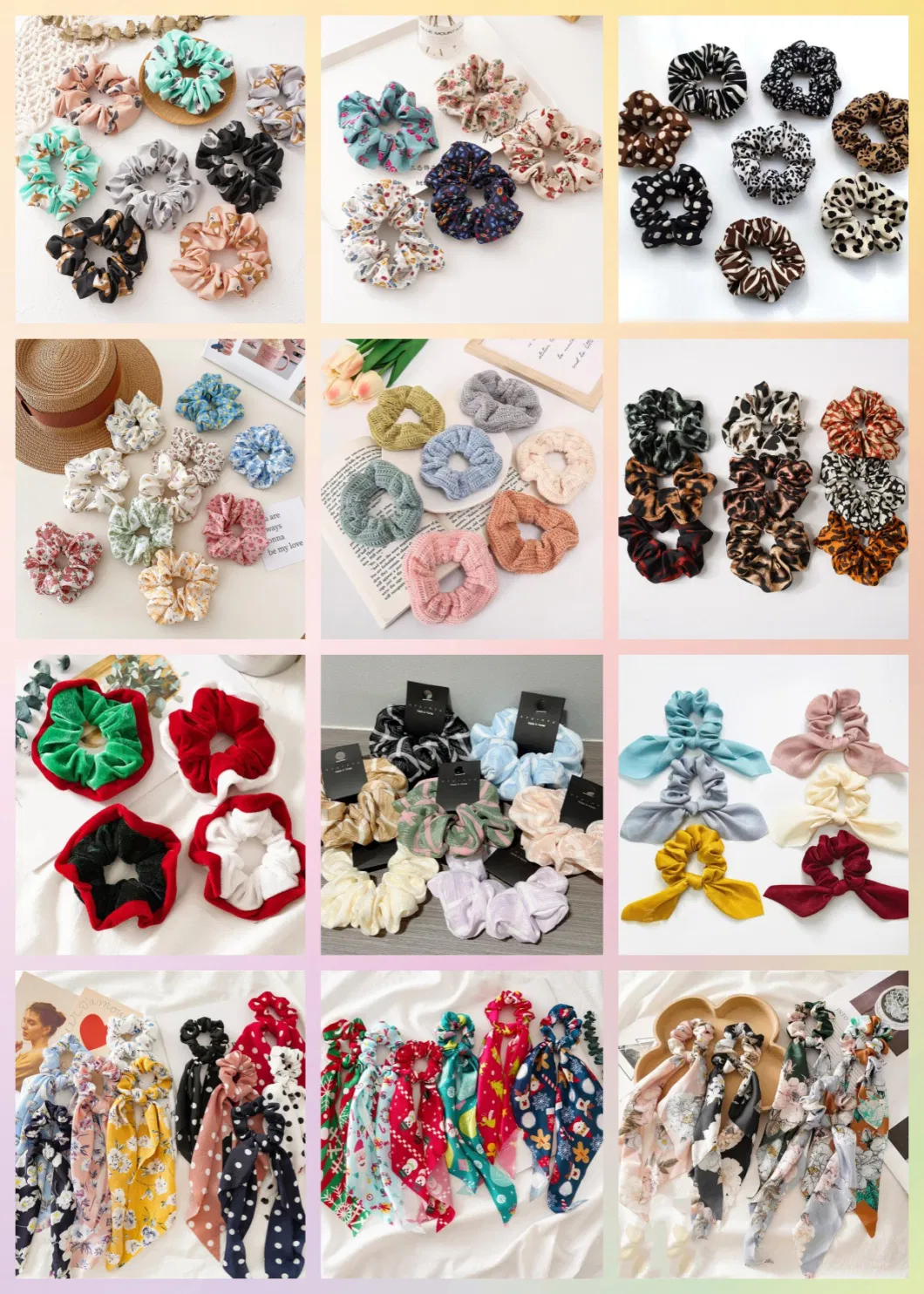 Large Soft Velvet Elastics Hair Ties Scrunchy Hair Scrunchies Oversize Band