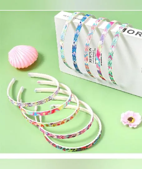 New Wave Pattern Girl Models Plastic Small Fresh Wind 1cm Gradient Headband