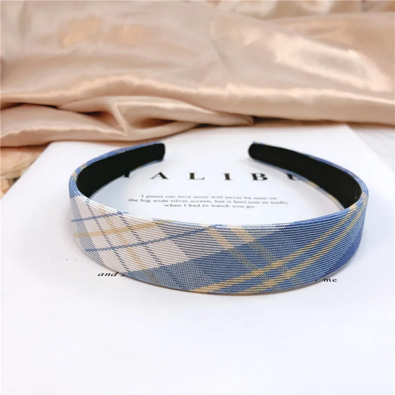 Plaid High Quality Wholesale Hairbands for Women