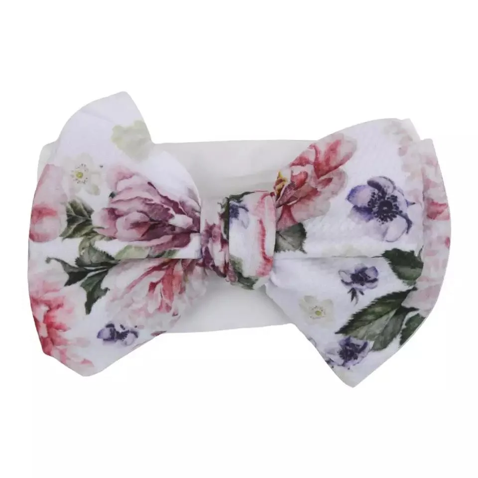 Headband Baby Girl Hairband Floral Print Headband