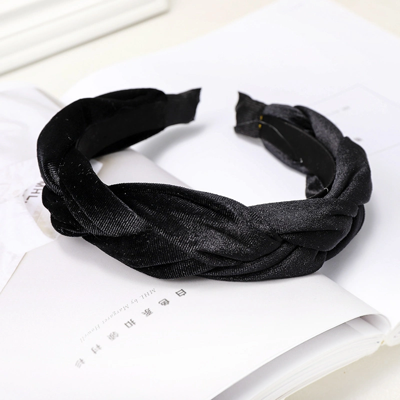 Hot Sale Velvet Fabric Braid Hair Band Korean Style Creative Twist Headband