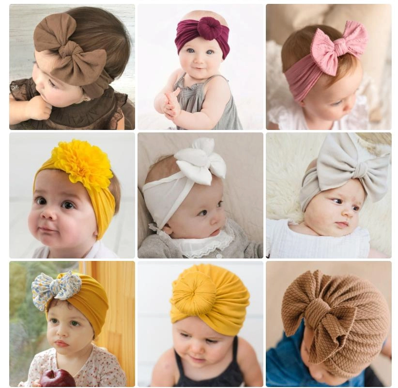 Children&prime;s Leopard Print Printed Headscarf Baby Wide Side Soft Bow Children Girl Hair Band Velvet Headband Hair Decoration Hair Clip Headband