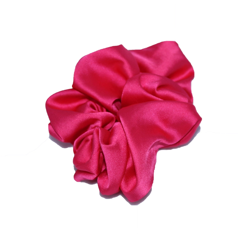 Wholesale Imitation Silk Large Intestine Red Color Hair Ring Prick Hair Band