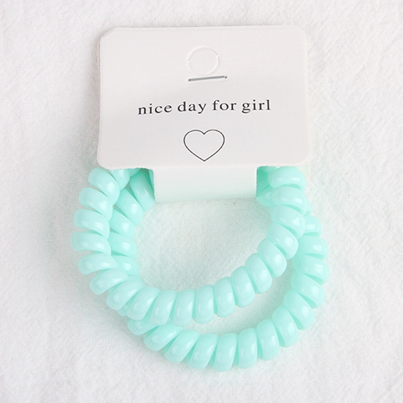 Candy Colored Telephone Wire Hair Rings Fresh Sweet Girl Headband