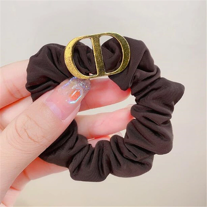 Korean Style Unique Pig Nose Loop Rope Hair Accessories Elastic CD Letter Hair Bands