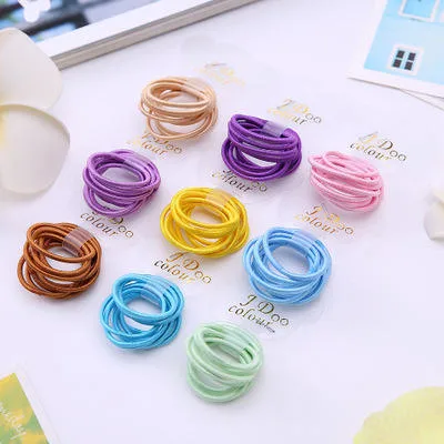 Hot Style Children&prime;s Thumb Hair Ring Baby Bright Silk Rubber Band