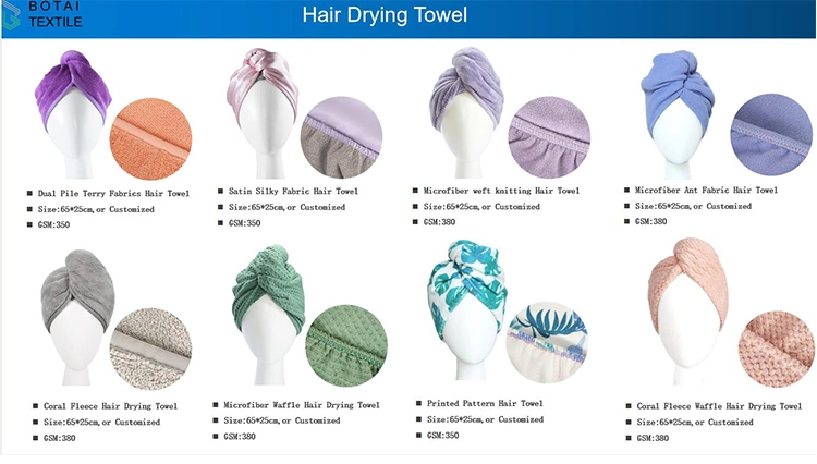 Microfiber Hair Drying Towel Microfiber Hair Dry Head Wrap Turban