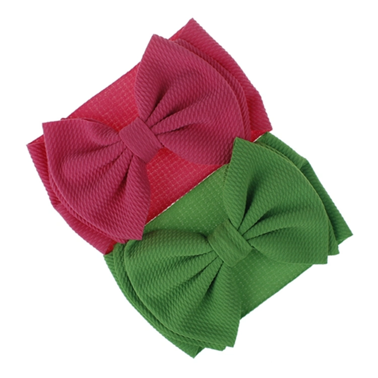 Many Colors Big Bow Headwrap Textured Fabric Baby Bows Headband